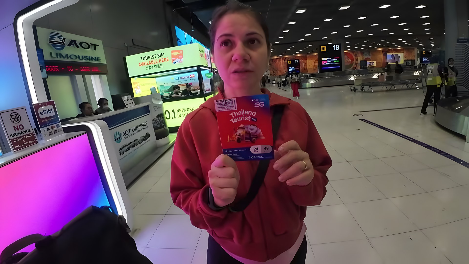 Bangkok havalimanında Tayland turist SIM kart
