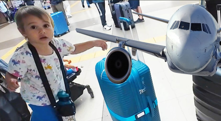 Bebekle uçuş havalimanı