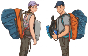 Cansel ve Onur gezgin çift